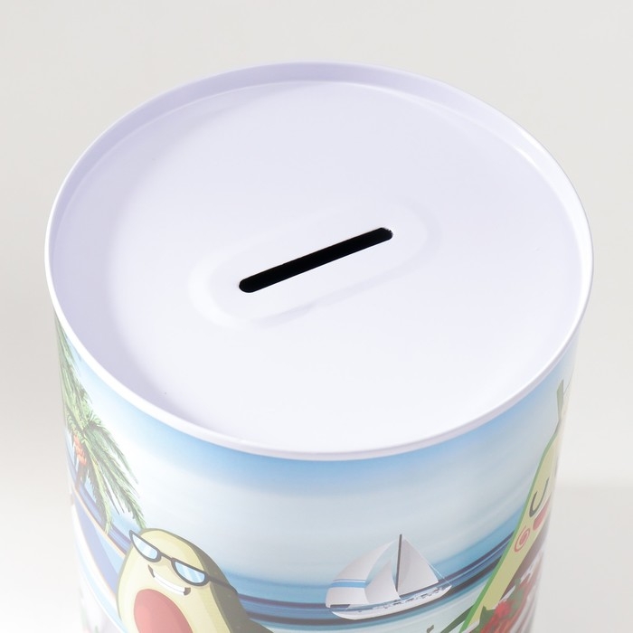 Копилка металл Копилка металл "Авокадо на отдыхе" МИКС 10х10х15 см