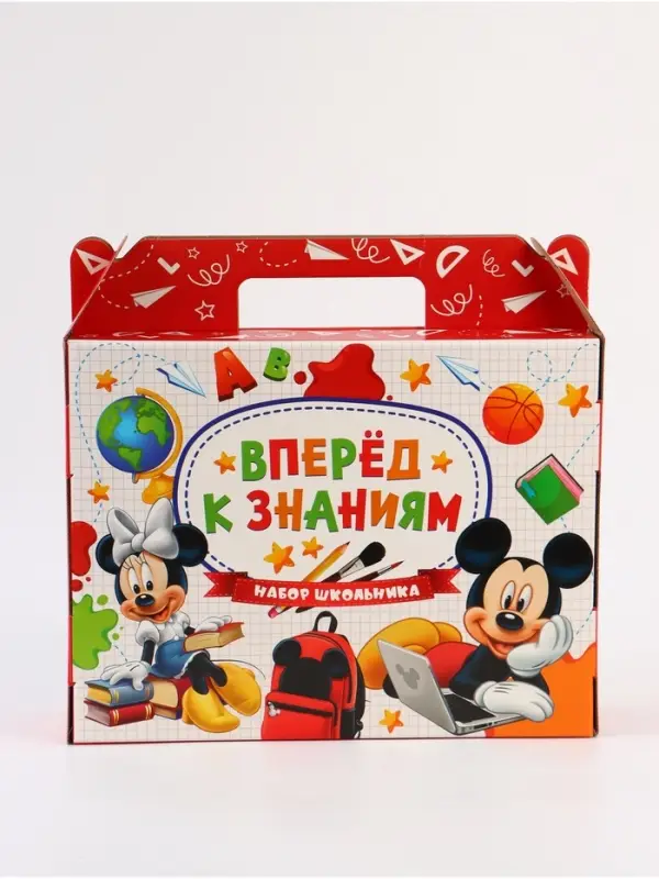 Коробка складная «Вперёд к знаниям», Микки Маус, 33,7 х 25,7 х 7,9 см Коробка складная «Вперёд к знаниям», Микки Маус, 33,7 х 25,7 х 7,9 см