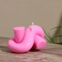 Свеча фигурная формовая &laquo;Узелок&raquo;, 8&times;5&times;5 см, соевый воск, МИКС