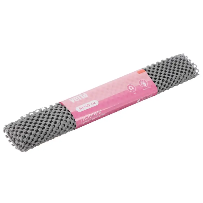 Коврик для сушки посуды тм VETTA, 30х40см, ПВХ, 320г/м2