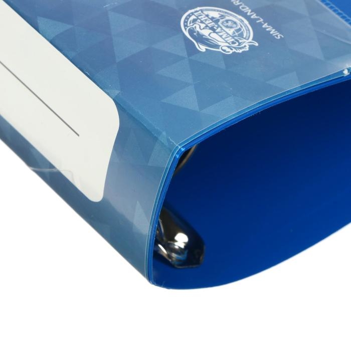 Папка на 4 кольцах А4, Calligrata, 40 мм, 700 мкм, внутренний и торцевой карман, синяя Папка на 4 кольцах А4, Calligrata, 40 мм, 700 мкм, внутренний и торцевой карман, синяя