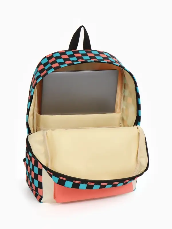 Рюкзак школьный на молнии, с карманами, размер 30&times;14&times;42 см, белый/розовый