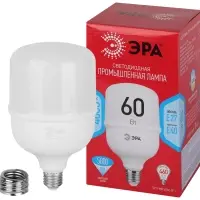 Лампа светодиодная LED 60 Вт 5800Лм 4000К T120 нейтральный E27/E40 (переходник) 150-275В LED POWER T120-60W-4000-E27/E40 Red Line