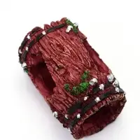 Декор для аквариума, грот - Дырявый бочонок, 9&times;6 см