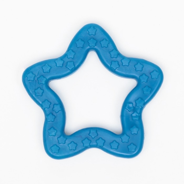 Игрушка жевательная суперпрочная Игрушка жевательная суперпрочная "Звезда", 8 см, голубая