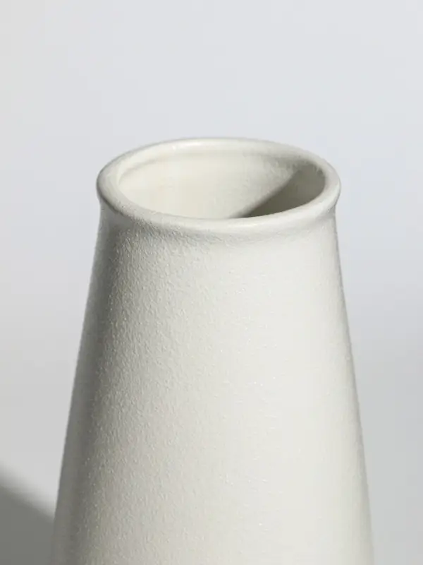 Ваза керамика настольная Ваза керамика настольная "Шерон" классика, 19,5х9,5х7 см, белый