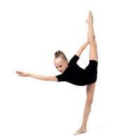 Купальник для гимнастики и танцев Grace Dance, р. 38, цвет чёрный