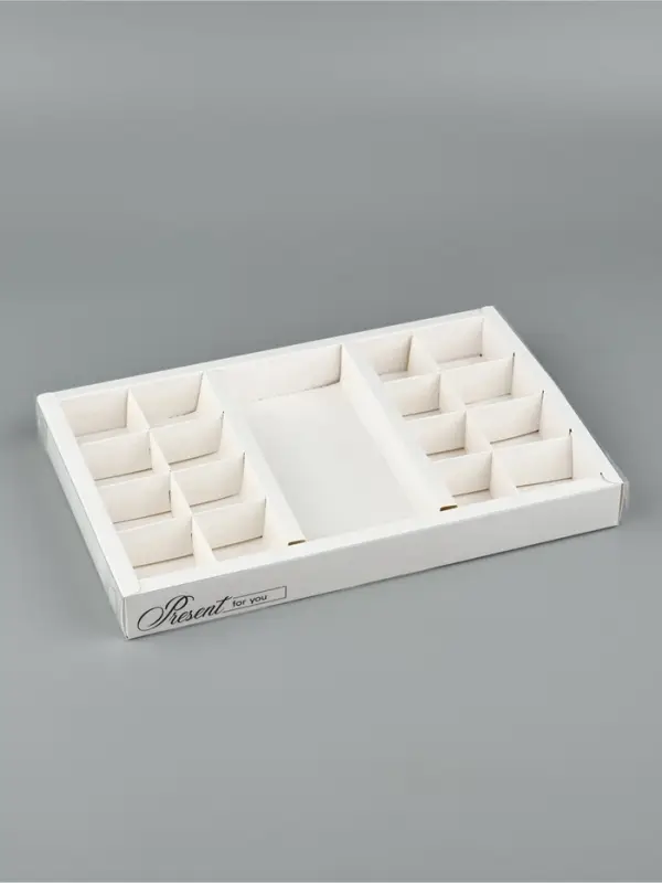 Коробка под 16 конфет и шоколад, кондитерская упаковка &laquo;Подарок для тебя&raquo; 28.5&times;18.5&times;3 см