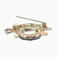 Брошь &laquo;Черепаха&raquo; морская, цветная в золоте