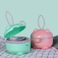 Контейнер для детского питания Мишка 1, 150 мл, розовый