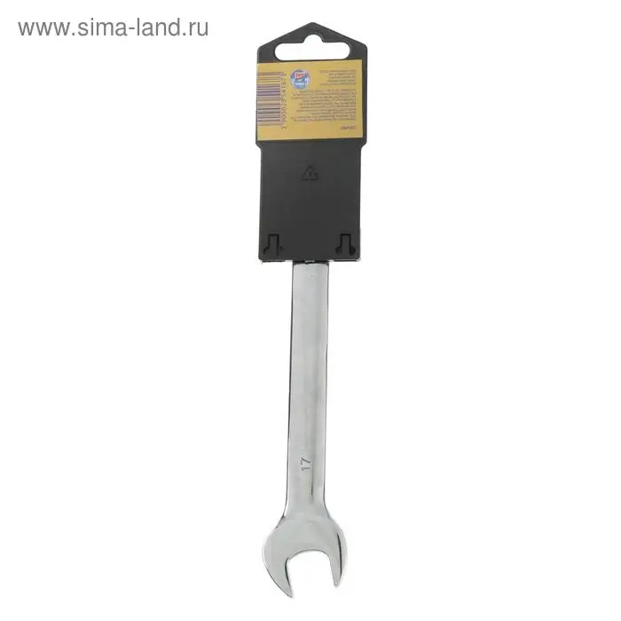 Ключ комбинированный трещоточный шарнирный ТУНДРА, CrV, полированный, 72 зуба, 17 мм