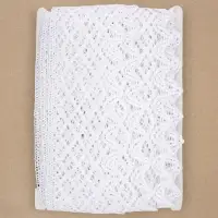 Кружево вязаное, 80 мм, 10&plusmn;1 м, белое