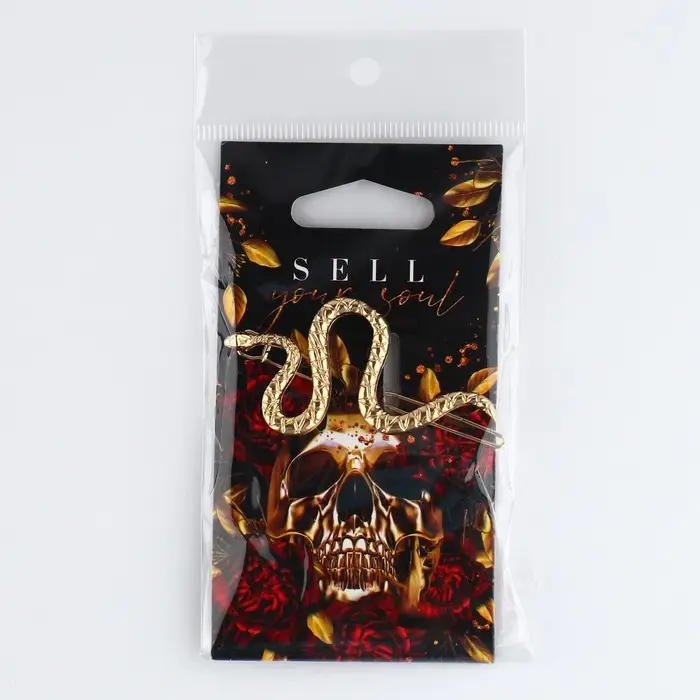 Заколка для волос «Sell your soul», 6,2 х 3,3 см
