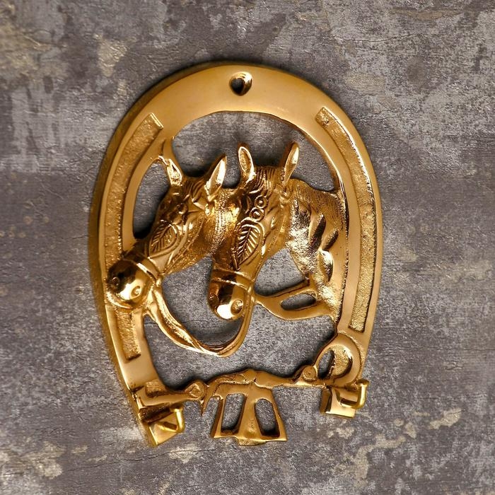 Крючки Крючки "Лошади" латунь 16х13х3 см