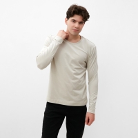 Лонгслив мужской MIST Men's casual размер 52, серо-бежевый