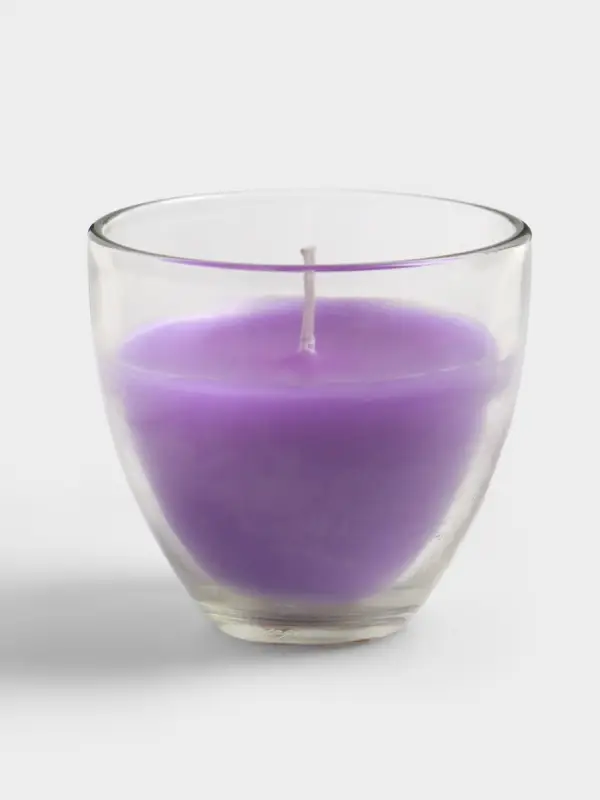 Свеча ароматическая в стакане SCENTED CANDLE, 100 г, лавандовые поля