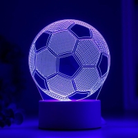 Светильник "Футбольный мяч" LED RGB от сети 9,5x12,5x16 см