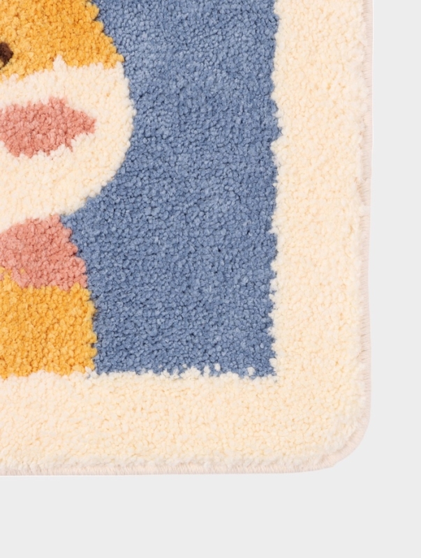 Коврик Доляна «Корги», 40×60 см, микрофибра, синий Коврик Доляна «Корги», 40×60 см, микрофибра, синий