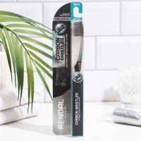 Зубная щётка Rendall средней жёсткости с углем Carbon Bristles, 1 шт., МИКС