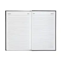 Ежедневник датир 2026г А5 168л б/вин, Черный Ежедневник датир 2026г А5 168л б/вин, Черный