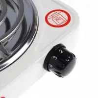 Плитка электрическая LHP-001, 1 конфорка, 1000 Вт, нагреватель спираль, белая