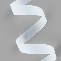 Лента репсовая, 25 мм, 23&plusmn;1 м, белая №01