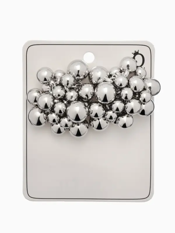 Серьги металл &laquo;Молекула&raquo;, цвет серебро