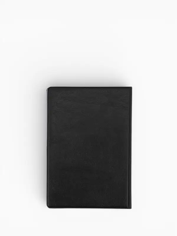 Обложка для паспорта из искусственной кожи, чёрная