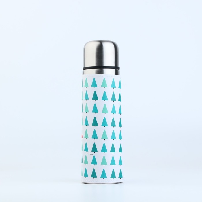 Термос в кожзаме  Термос в кожзаме "Машинка", 500 мл