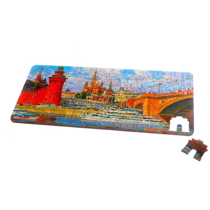 Фигурный деревянный пазл «Москва», 106 деталей Фигурный деревянный пазл «Москва», 106 деталей