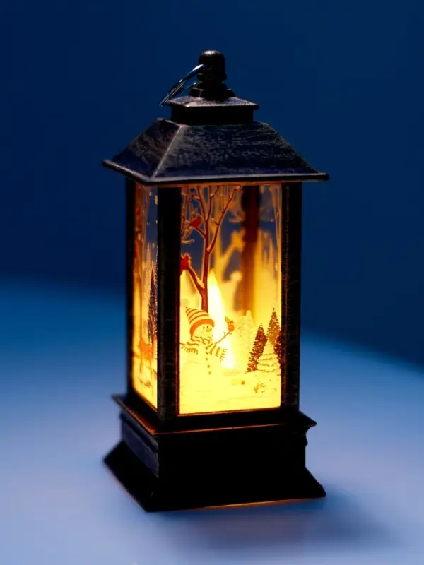 Набор светодиодных фигур, 3 шт, "Новогодние фонари", 13х5.5х5.5 см, от бат.3хAG13, Т/БЕЛЫЙ   1087120