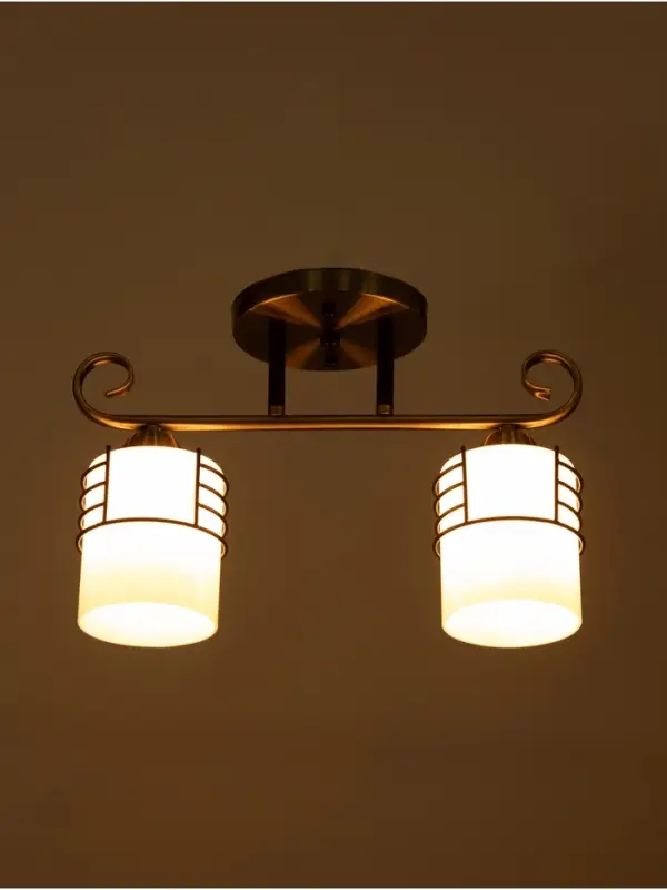 Люстра &laquo;Кипр&raquo; 2&times;40 Вт Е27 латунь/черный 36.5&times;15&times;26 см