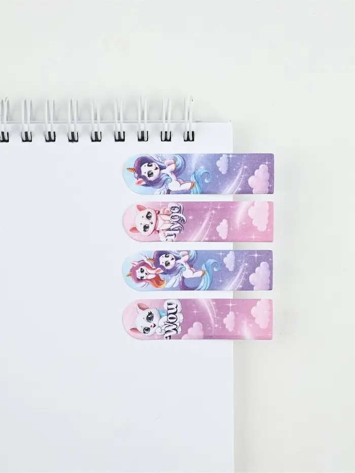 Стикеры-закладки с липким слоем 4 шт, 20 л  "Самая чудесная!" Стикеры-закладки с липким слоем 4 шт, 20 л  "Самая чудесная!"