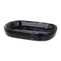 VETTA Мыльница, 13,5x9x2,5 см, керамика, "Космос", мрамор чёрный