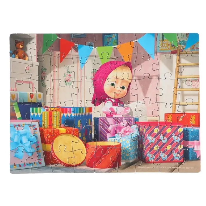 Пазлы «Маша и Медведь», 54 элемента, МИКС