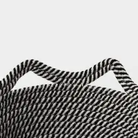 Корзина для хранения LaDо́m &laquo;Кэтс&raquo;, плетёная, ручной работы, с ручками, хлопок, 26&times;26&times;15.5 см, чёрная