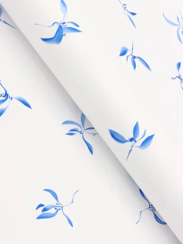 Пленка для цветов, "Эскиз", белая, 57х57 см