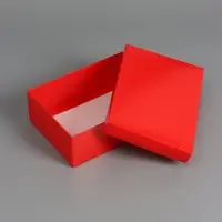 Коробка складная, крышка-дно, красная, 24 х 17 х 8 см