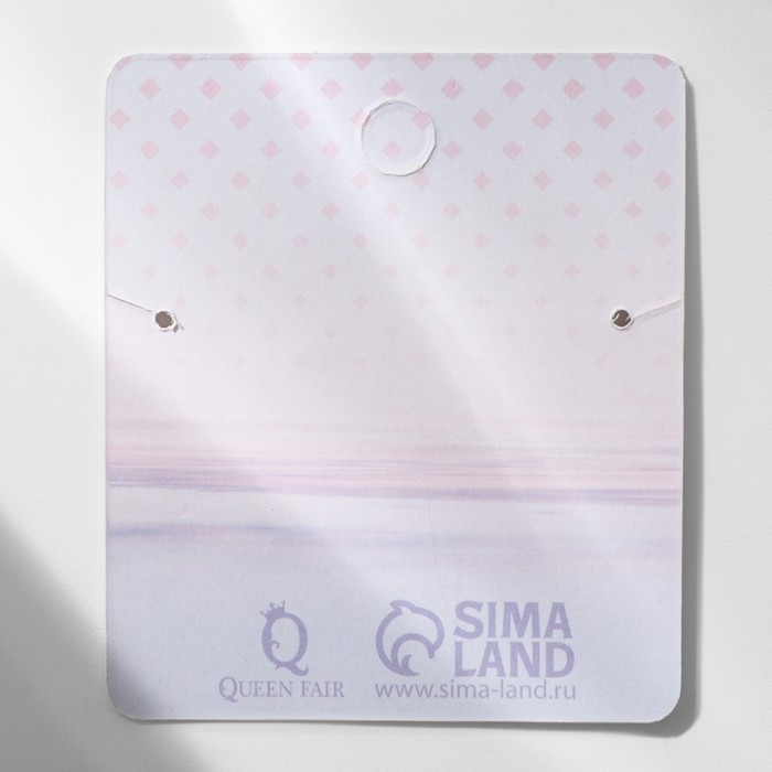 Кулон «На леске», цвет белый в серебре, 40 см Кулон «На леске», цвет белый в серебре, 40 см