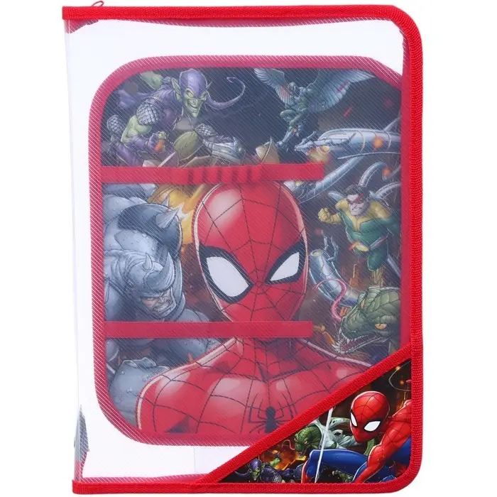 Папка пластиковая, 1 отделение, на молнии, &laquo;Супергерой&raquo;