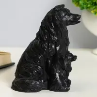Фигурка гипс &laquo;Колли&raquo;, 10&times;7 см, чёрный