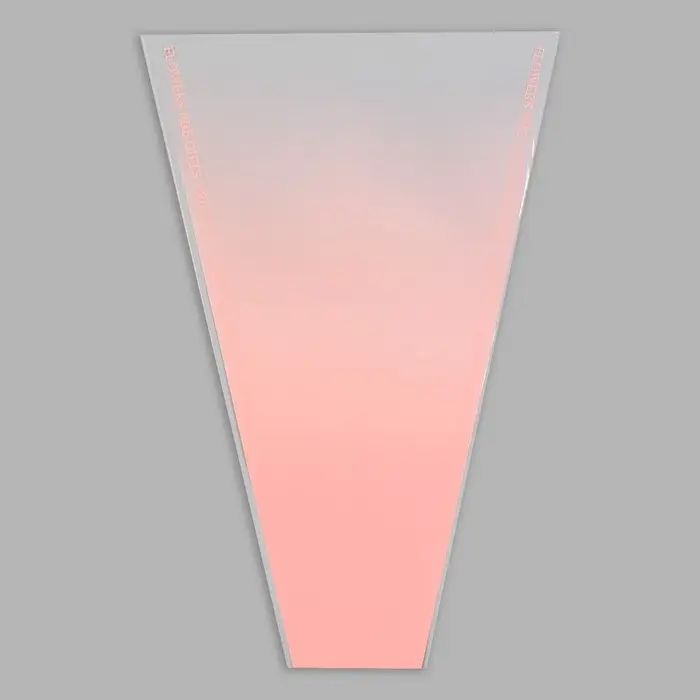 Пакет конус для цветов, «Переход», 29+10×45 см, пудровый Пакет конус для цветов, «Переход», 29+10×45 см, пудровый