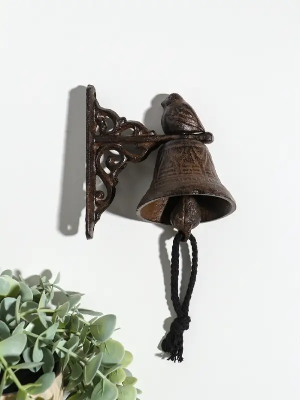 Колокол сувенирный чугун "Маленькая птичка" 11,5х7,5х12 см