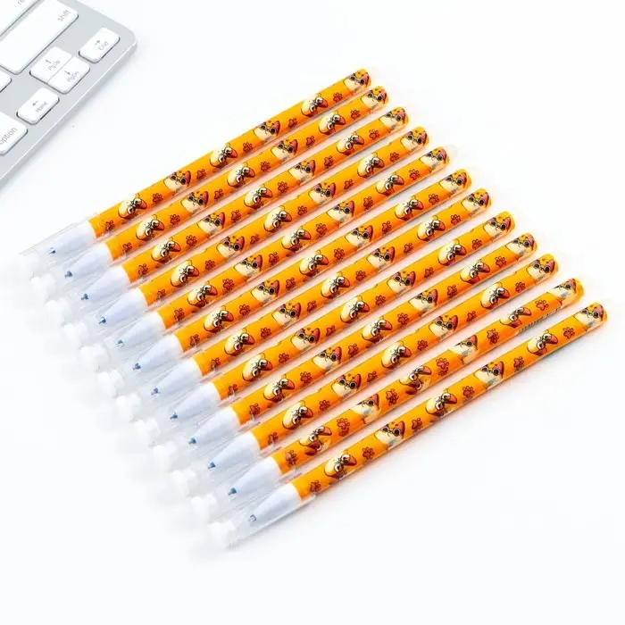 Ручка пиши-стирай, синяя паста, гелевая, 0.5 мм с колпачком «Кот» Ручка пиши-стирай, синяя паста, гелевая, 0.5 мм с колпачком «Кот»