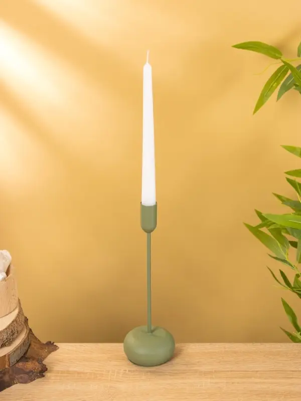 Подсвечник на 1 свечу текстурный  Подсвечник на 1 свечу текстурный "Болотный" 8х8х25,5 см