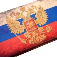 Настольная игра нарды с шашками &laquo;Герб России&raquo;, деревянные большие, 60&times;60 см