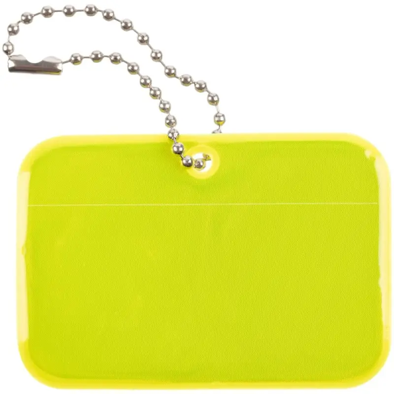 Светоотражатель Spare Care, прямоугольник, желтый неон Светоотражатель Spare Care, прямоугольник, желтый неон