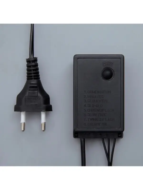 Гирлянда &laquo;Нить&raquo; 20 м, IP44, тёмная нить, 200 LED, свечение мульти, 8 режимов, 220 В