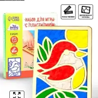 Картина пластилином &laquo;Птичка&raquo;, 21&times;15 см, набор для творчества