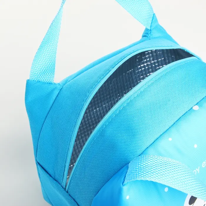 Термосумка &laquo;Мишка&raquo;, на молнии, 5.6 л, голубая